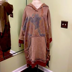 YESNO Hoodie Sweatshirt Dress with Pockets NWT XL